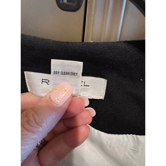 Rafael Black White Women’s Plus Size Blazer 3/4 Sleeves Lined Sz 3X - Picture 6 of 10